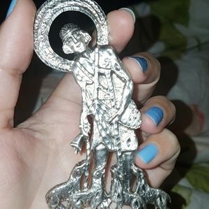Saint Lazaro Silver Charm